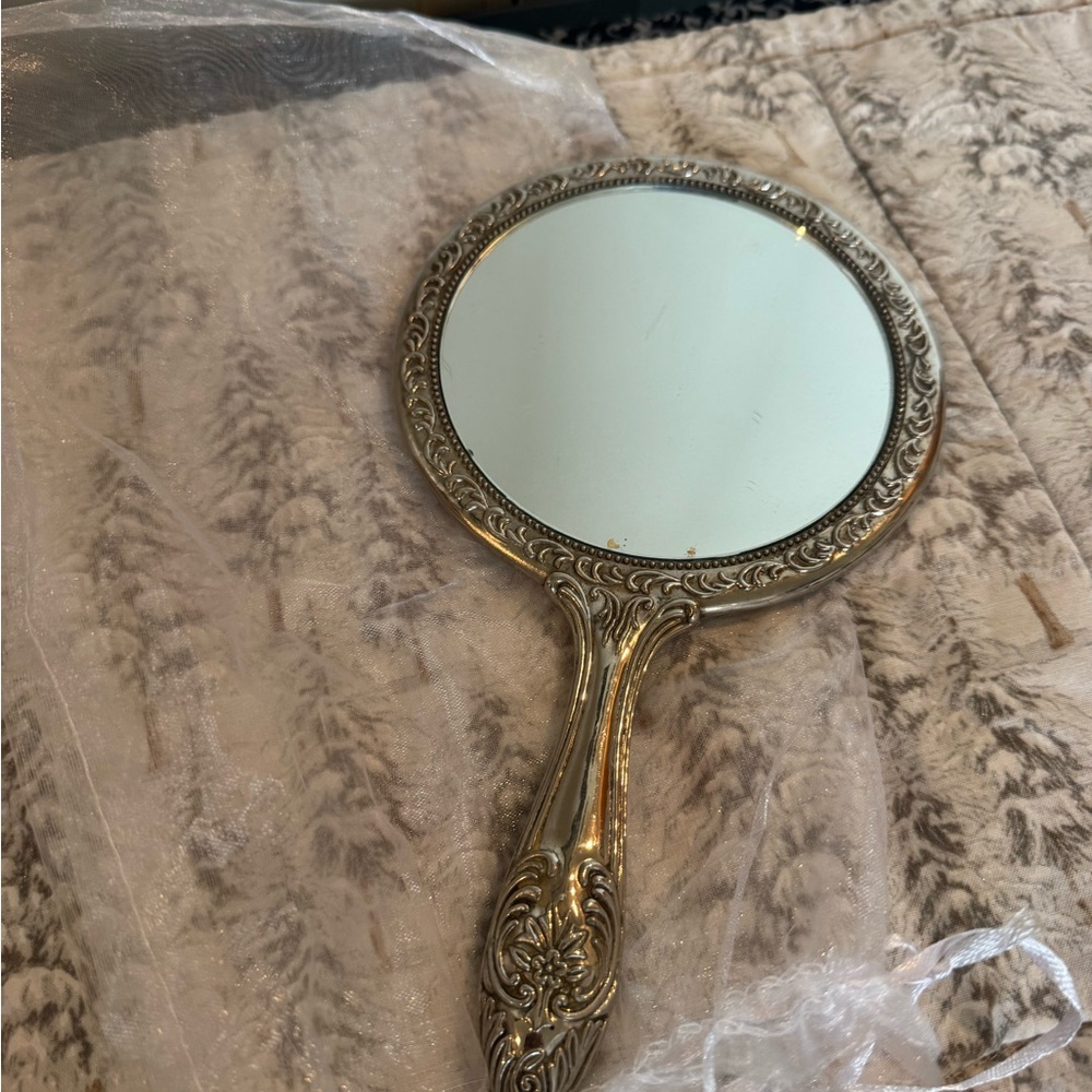 Vintage Ornate Hand Mirror